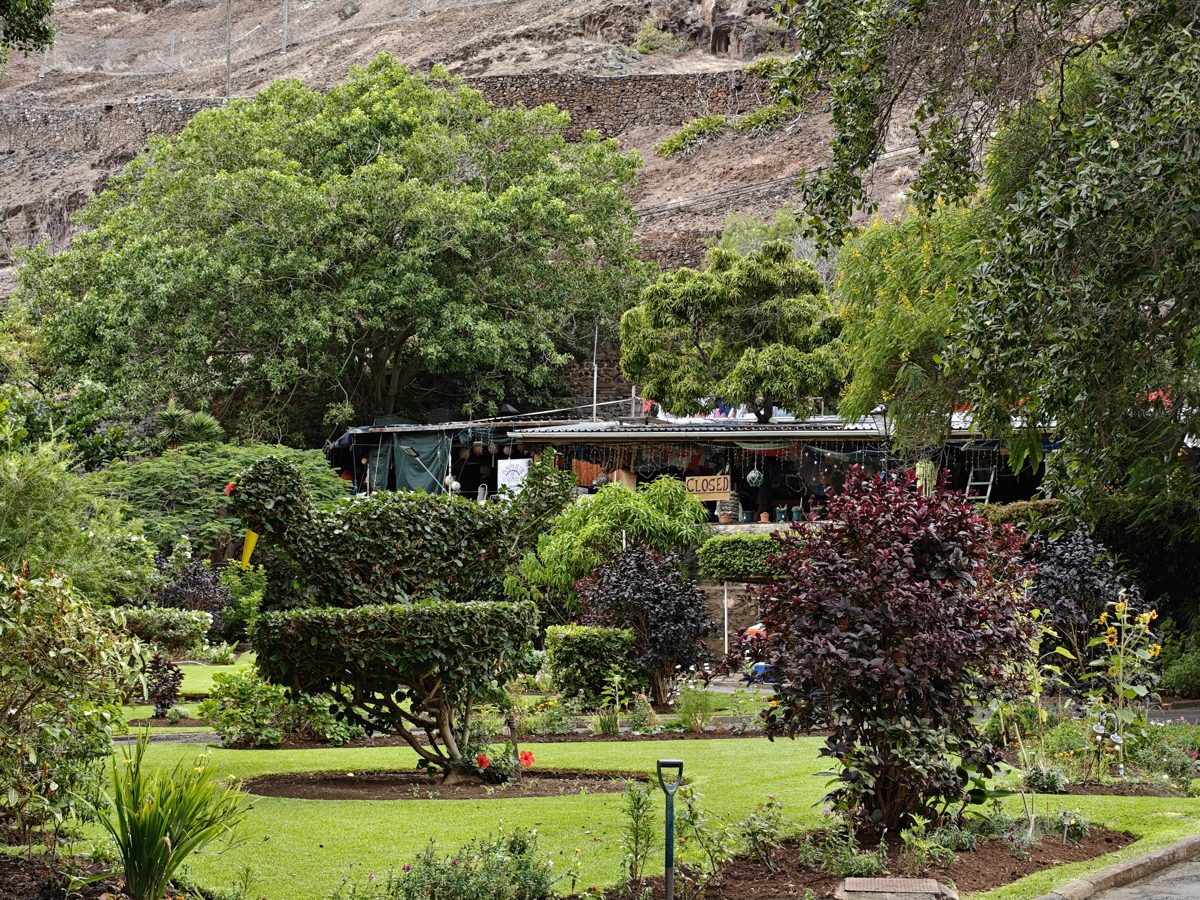 A treehouse-style cafe in the park in Jamestown, Saint Helena